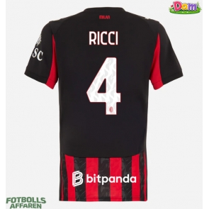 AC Milan Samuele Ricci #4 Hemmatröja Kvinnor 2025-26 Kortärmad